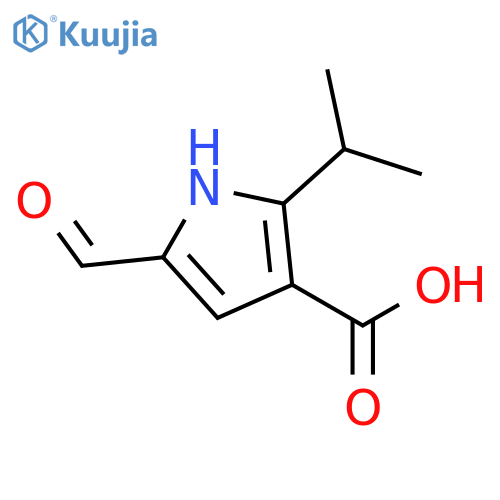 1H-Pyrrole-3-carboxylic acid, 5-formyl-2-(1-methylethyl)- structure