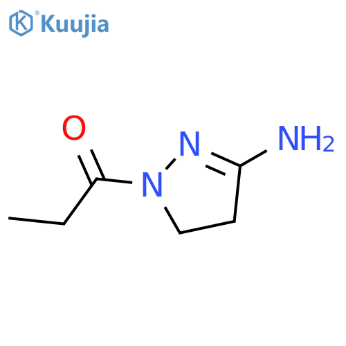 1-Propanone,1-(3-amino-4,5-dihydro-1H-pyrazol-1-yl)- structure