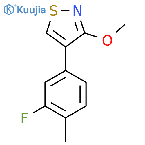 4-(3-Fluoro-4-methylphenyl)-3-methoxy-1,2-thiazole structure