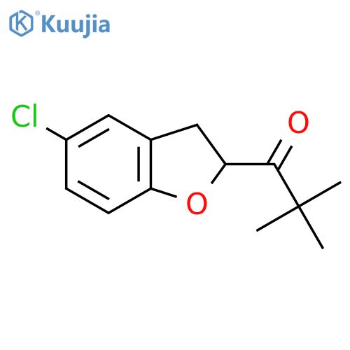 1-(5-Chloro-2,3-dihydro-1-benzofuran-2-yl)-2,2-dimethylpropan-1-one structure