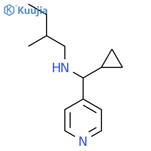 cyclopropyl(pyridin-4-yl)methyl(2-methylbutyl)amine structure