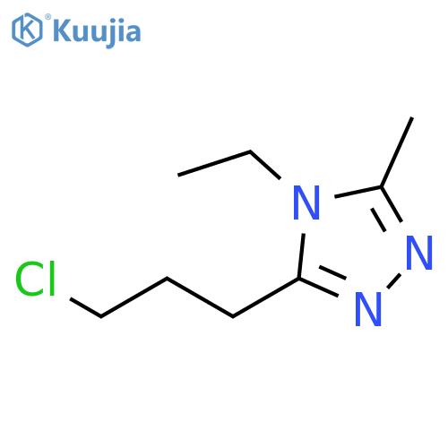 4H-1,2,4-Triazole, 3-(3-chloropropyl)-4-ethyl-5-methyl- structure