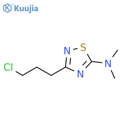 1,2,4-Thiadiazol-5-amine, 3-(3-chloropropyl)-N,N-dimethyl- structure