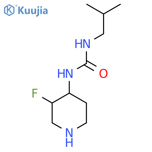 1-(3-Fluoropiperidin-4-yl)-3-(2-methylpropyl)urea structure