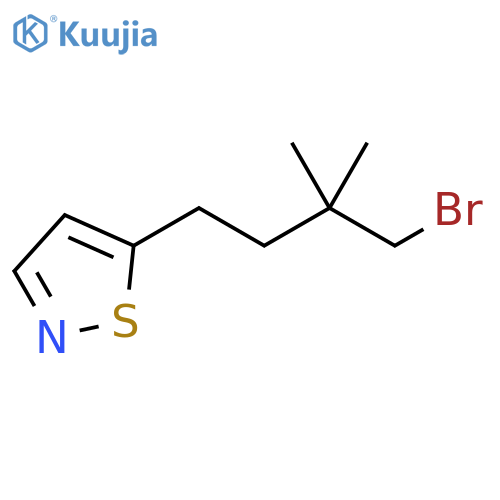 Isothiazole, 5-(4-bromo-3,3-dimethylbutyl)- structure
