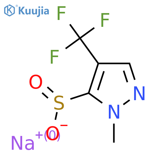 sodium 1-methyl-4-(trifluoromethyl)-1H-pyrazole-5-sulfinate structure
