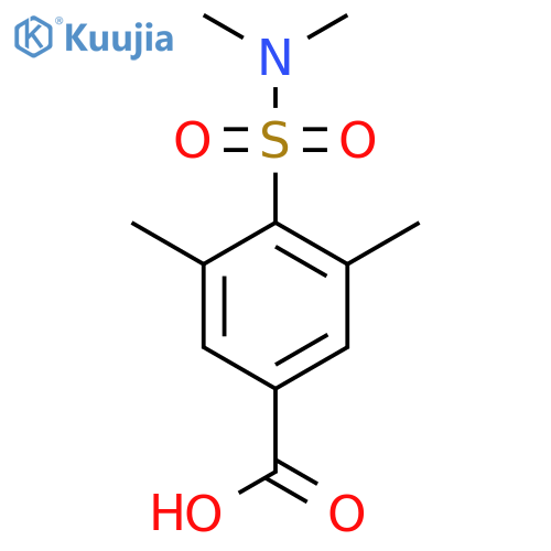 4-(Dimethylsulfamoyl)-3,5-dimethylbenzoic acid structure