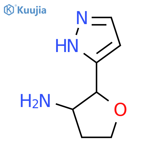 2-(1h-Pyrazol-3-yl)oxolan-3-amine structure