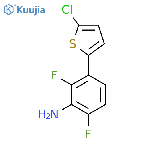 3-(5-Chlorothiophen-2-yl)-2,6-difluoroaniline structure