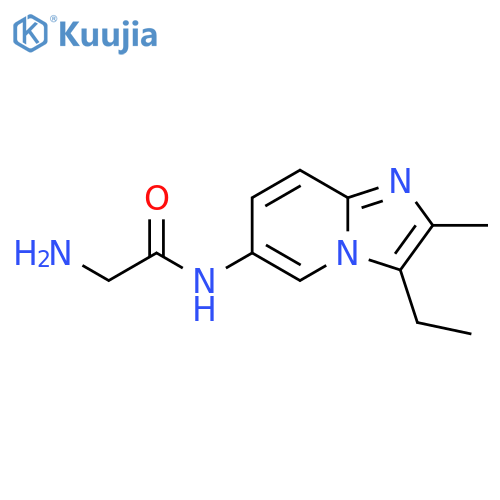 Acetamide, 2-amino-N-(3-ethyl-2-methylimidazo[1,2-a]pyridin-6-yl)- structure