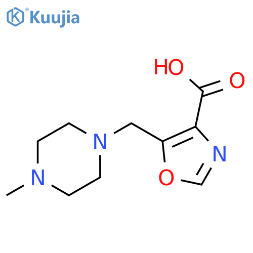 4-Oxazolecarboxylic acid, 5-[(4-methyl-1-piperazinyl)methyl]- structure
