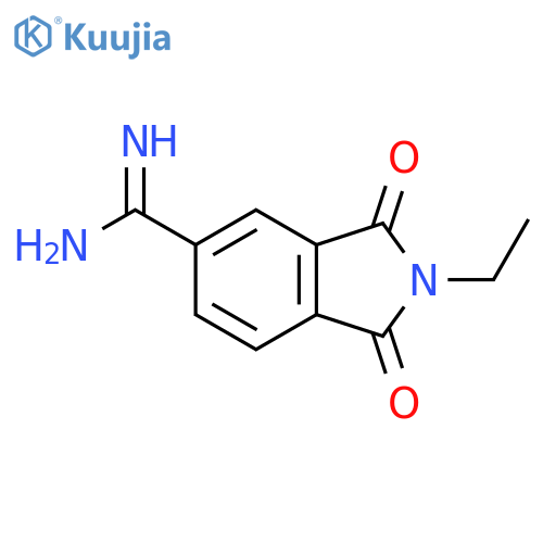 1H-Isoindole-5-carboximidamide, 2-ethyl-2,3-dihydro-1,3-dioxo- structure