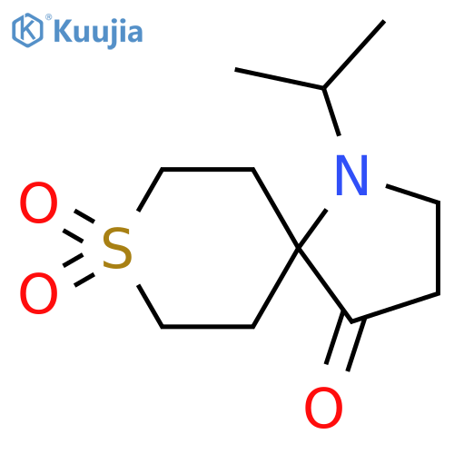 8-Thia-1-azaspiro[4.5]decan-4-one, 1-(1-methylethyl)-, 8,8-dioxide structure