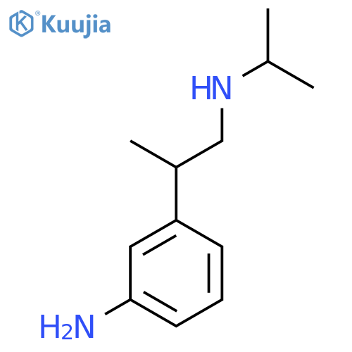 3-{1-[(Propan-2-yl)amino]propan-2-yl}aniline structure