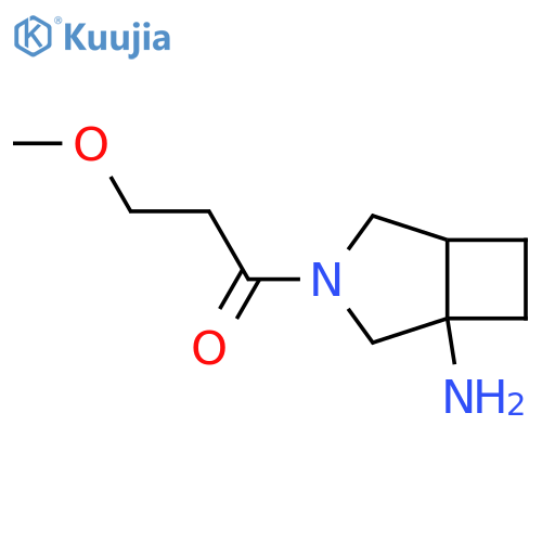 1-Propanone, 1-(1-amino-3-azabicyclo[3.2.0]hept-3-yl)-3-methoxy- structure