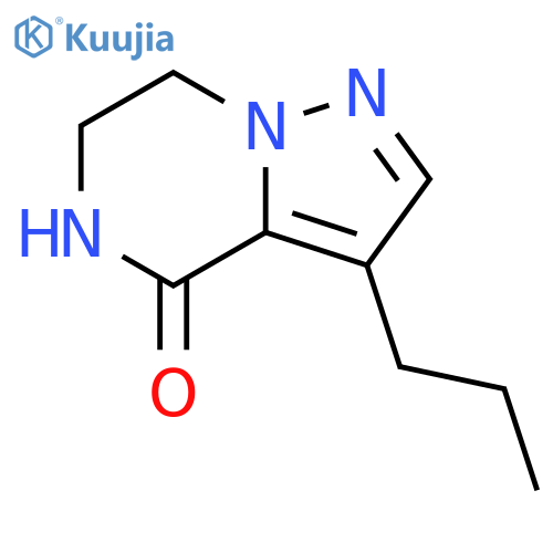 Pyrazolo[1,5-a]pyrazin-4(5H)-one, 6,7-dihydro-3-propyl- structure