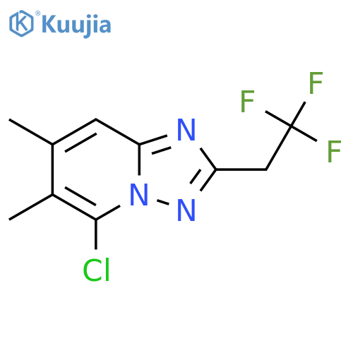5-chloro-6,7-dimethyl-2-(2,2,2-trifluoroethyl)-1,2,4triazolo1,5-apyridine structure