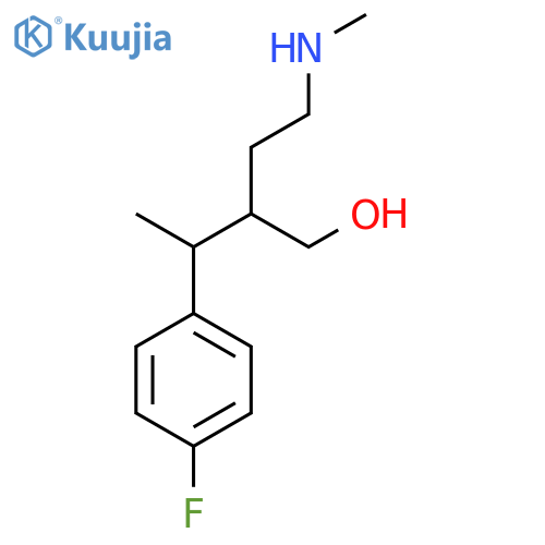 3-(4-Fluorophenyl)-2-[2-(methylamino)ethyl]butan-1-ol structure