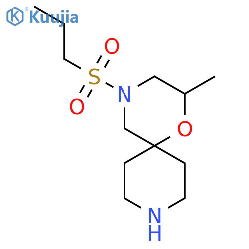 2-methyl-4-(propane-1-sulfonyl)-1-oxa-4,9-diazaspiro5.5undecane structure
