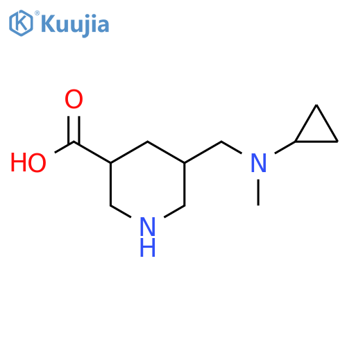 3-Piperidinecarboxylic acid, 5-[(cyclopropylmethylamino)methyl]- structure