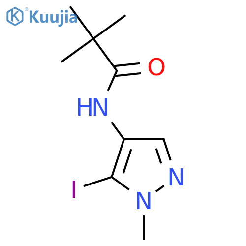 N-(5-iodo-1-methyl-1H-pyrazol-4-yl)-2,2-dimethylpropanamide structure