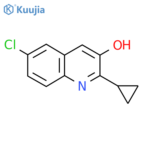 6-Chloro-2-cyclopropylquinolin-3-ol structure