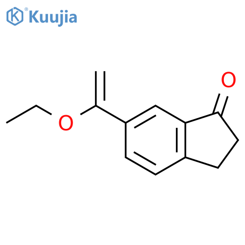 6-(1-ethoxyethenyl)-2,3-dihydro-1H-inden-1-one structure