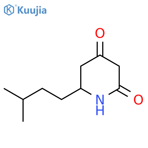 2,4-Piperidinedione, 6-(3-methylbutyl)- structure