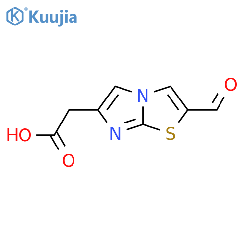 Imidazo[2,1-b]thiazole-6-acetic acid, 2-formyl- structure