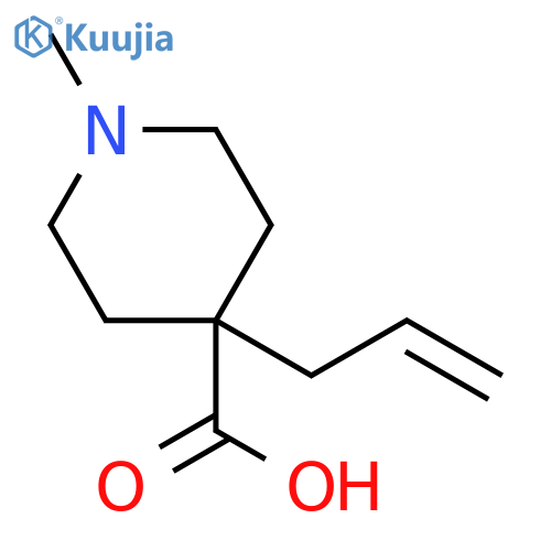4-Piperidinecarboxylic acid, 1-methyl-4-(2-propen-1-yl)- structure