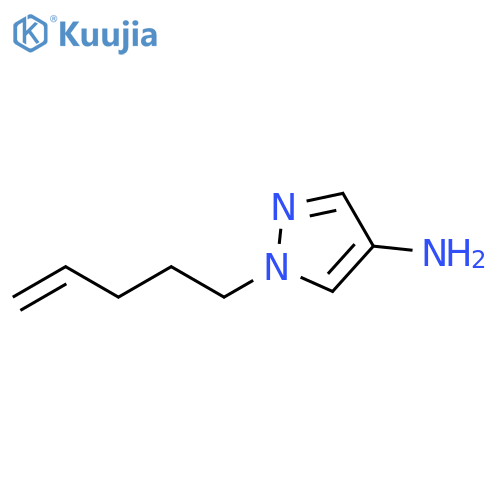 1H-Pyrazol-4-amine, 1-(4-penten-1-yl)- structure