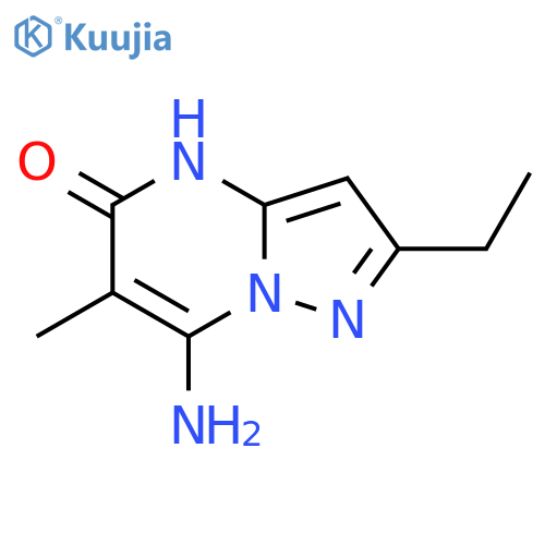 7-amino-2-ethyl-6-methylpyrazolo1,5-apyrimidin-5-ol structure