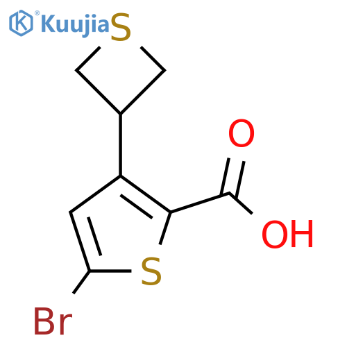 5-Bromo-3-(thietan-3-yl)thiophene-2-carboxylic acid structure