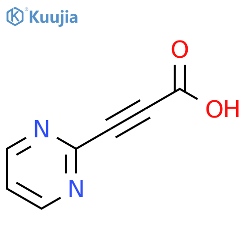 2-Propynoic acid, 3-(2-pyrimidinyl)- structure
