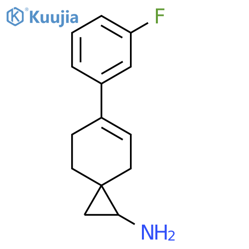6-(3-Fluorophenyl)spiro[2.5]oct-5-en-1-amine structure