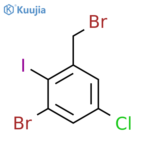 Benzene, 1-bromo-3-(bromomethyl)-5-chloro-2-iodo- structure