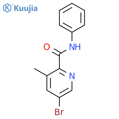 2-Pyridinecarboxamide, 5-bromo-3-methyl-N-phenyl- structure