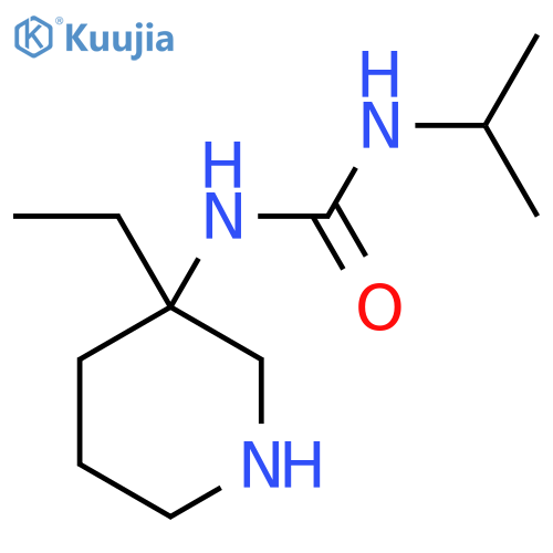 1-(3-Ethylpiperidin-3-yl)-3-(propan-2-yl)urea structure