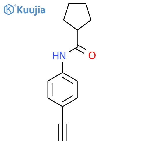 N-(4-ethynylphenyl)cyclopentanecarboxamide structure