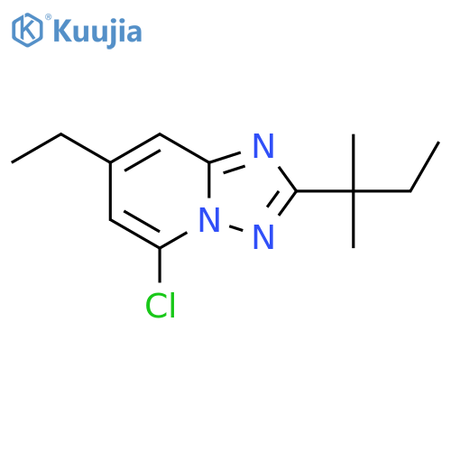 5-chloro-7-ethyl-2-(2-methylbutan-2-yl)-1,2,4triazolo1,5-apyridine structure