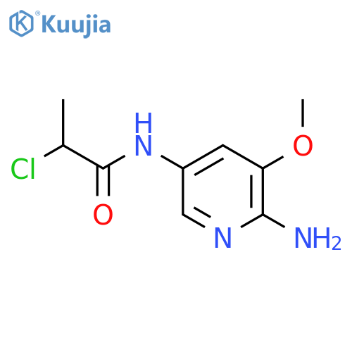N-(6-amino-5-methoxypyridin-3-yl)-2-chloropropanamide structure