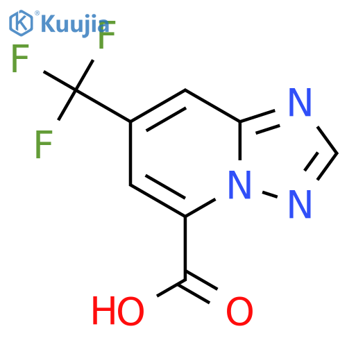 7-(trifluoromethyl)-1,2,4triazolo1,5-apyridine-5-carboxylic acid structure
