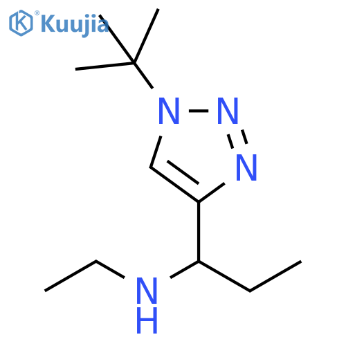 1H-1,2,3-Triazole-4-methanamine, 1-(1,1-dimethylethyl)-N,α-diethyl- structure