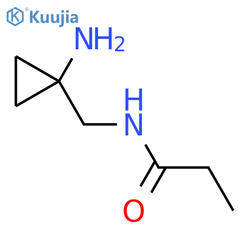 N-[(1-aminocyclopropyl)methyl]propanamide structure
