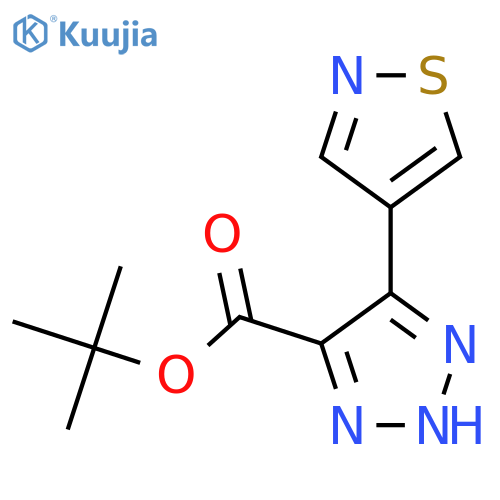 tert-butyl 5-(1,2-thiazol-4-yl)-1H-1,2,3-triazole-4-carboxylate structure