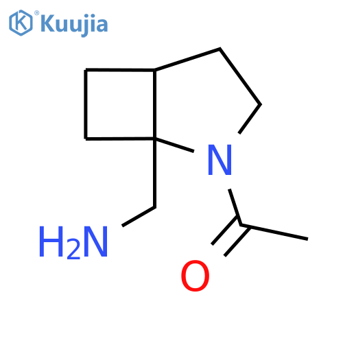 1-[1-(Aminomethyl)-2-azabicyclo[3.2.0]heptan-2-yl]ethan-1-one structure