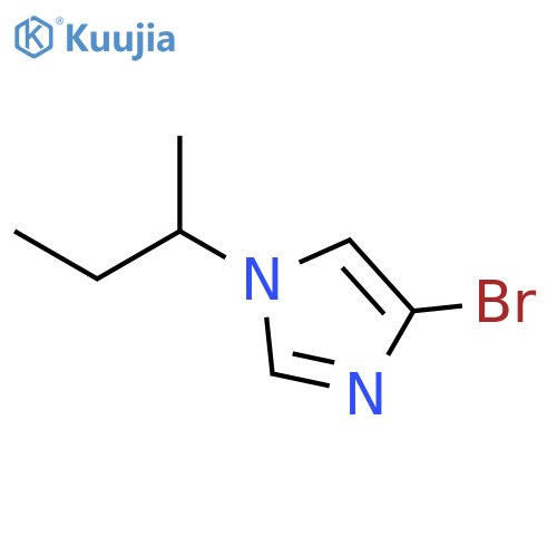 1H-Imidazole, 4-bromo-1-(1-methylpropyl)- structure