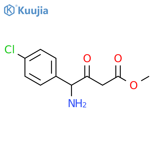 Benzenebutanoic acid, γ-amino-4-chloro-β-oxo-, methyl ester structure