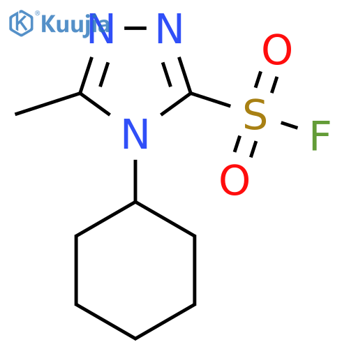 4-Cyclohexyl-5-methyl-1,2,4-triazole-3-sulfonyl fluoride structure