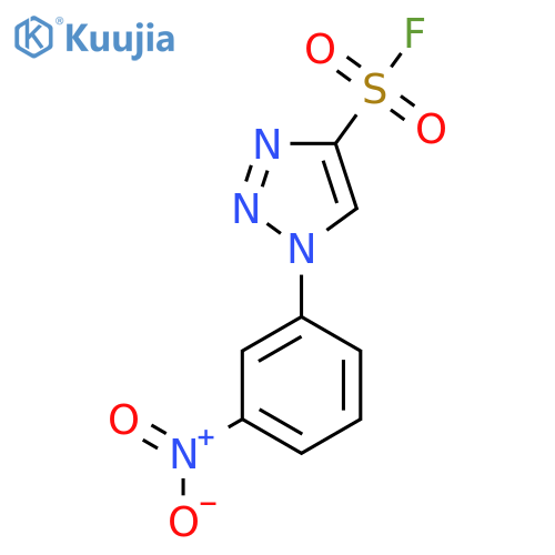1-(3-nitrophenyl)-1H-1,2,3-triazole-4-sulfonyl fluoride structure